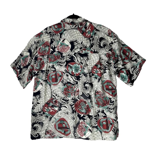 Lassen Men’s Retro Hawaiian Button Up Shirt Size XL Made In USA Beach Vacation - Picture 3 of 11